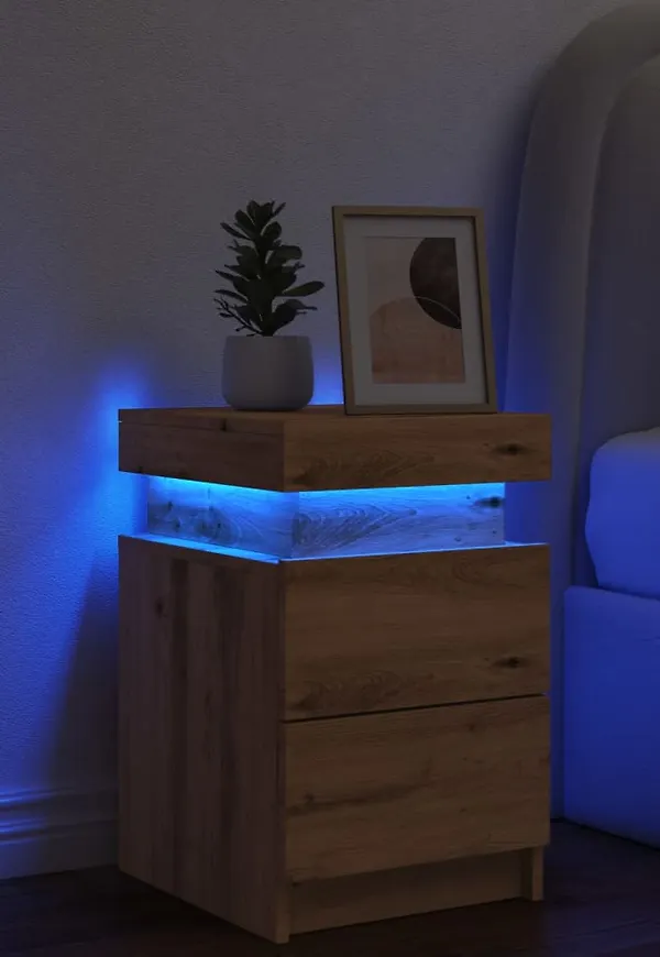 VidaXL sängbord i ek som passar perfekt till sommaren 2025!