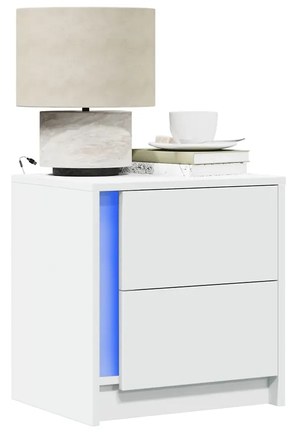 Vit sängbord som passar perfekt till hösten 2025!