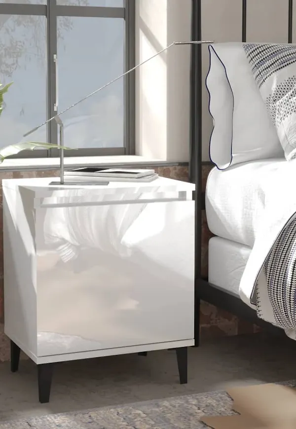 Vit vidaXL-bord i otroligt snygg modell.