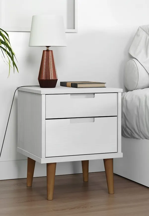 Vit sängbord som passar perfekt till hösten 2025!