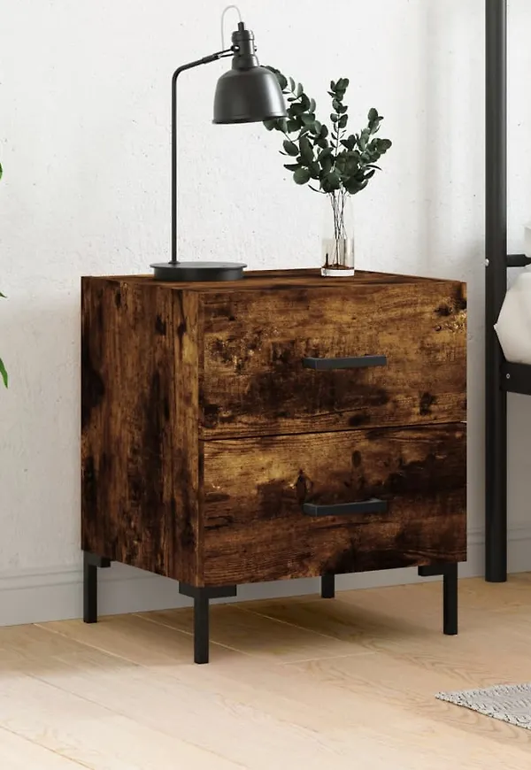 Cool vidaxl bord i brun färg gjord i ek.