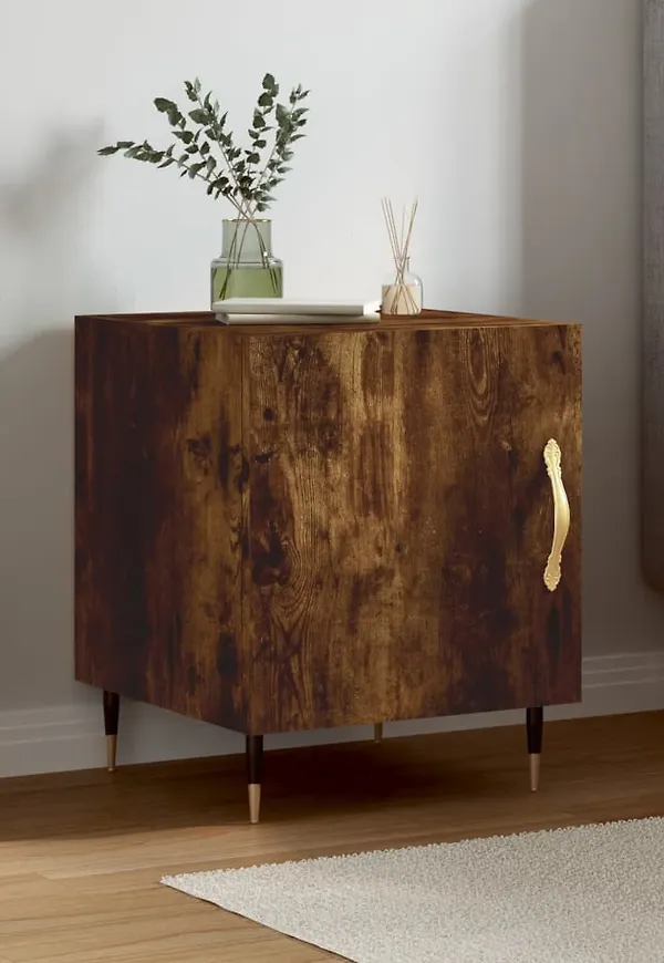 Exklusiv brun avlastningsbord i ek 2025 från vidaXL.