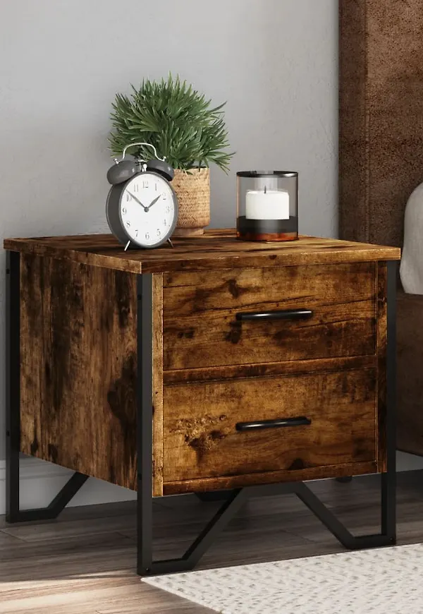 Fantastiskt fin brun sängbord 2025 från vidaXL.