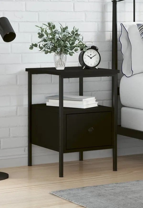 Smickrande svart bord 2025 från vidaXL.