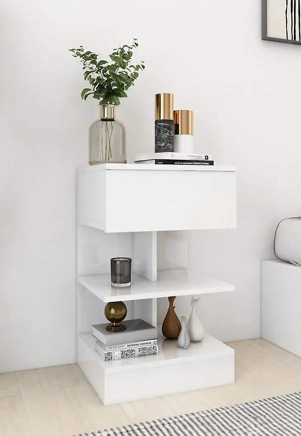 Vit sängbord som passar perfekt till hösten 2025!