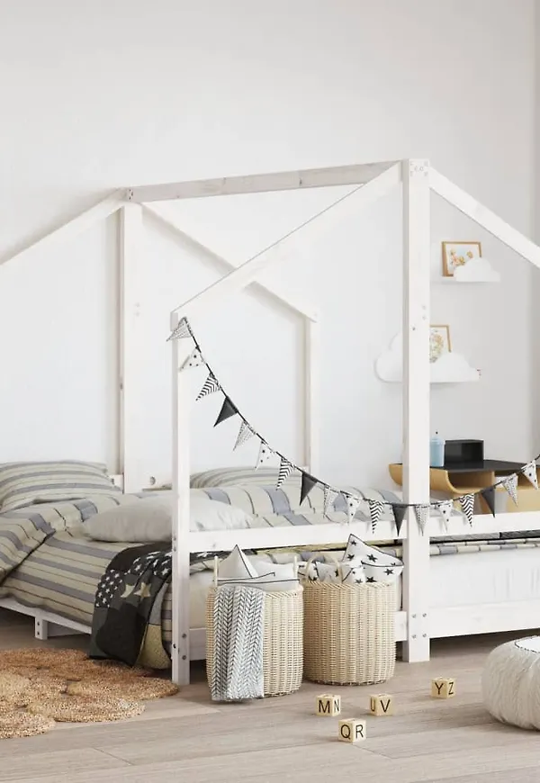 Komfortabel vit säng 2025 från vidaXL.