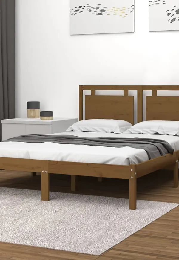 Brun sängram som passar perfekt till våren 2025!