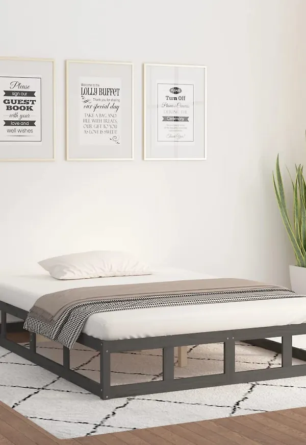 Smickrande ram i grått från vidaXL.