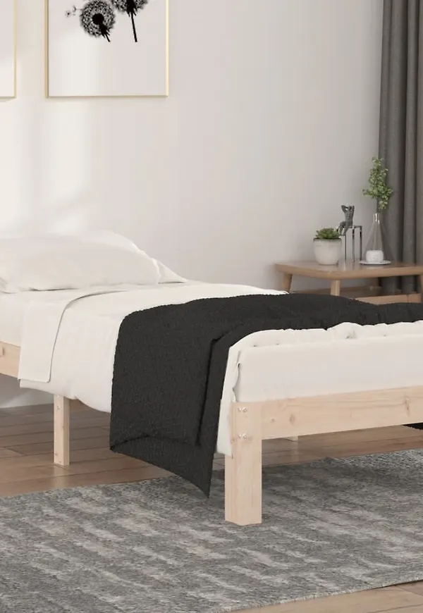 Härlig sängram i brunt från vidaXL.