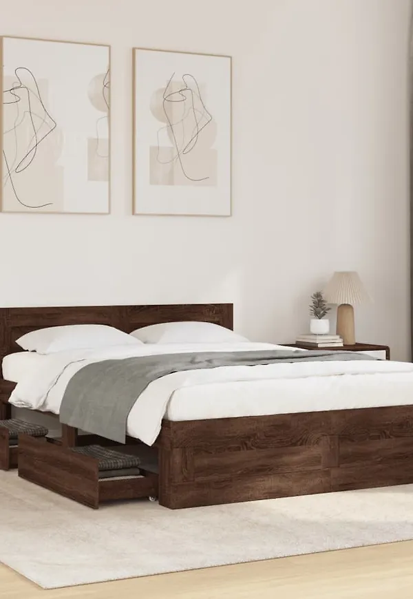 VidaXL säng i ek som passar perfekt till våren 2025!