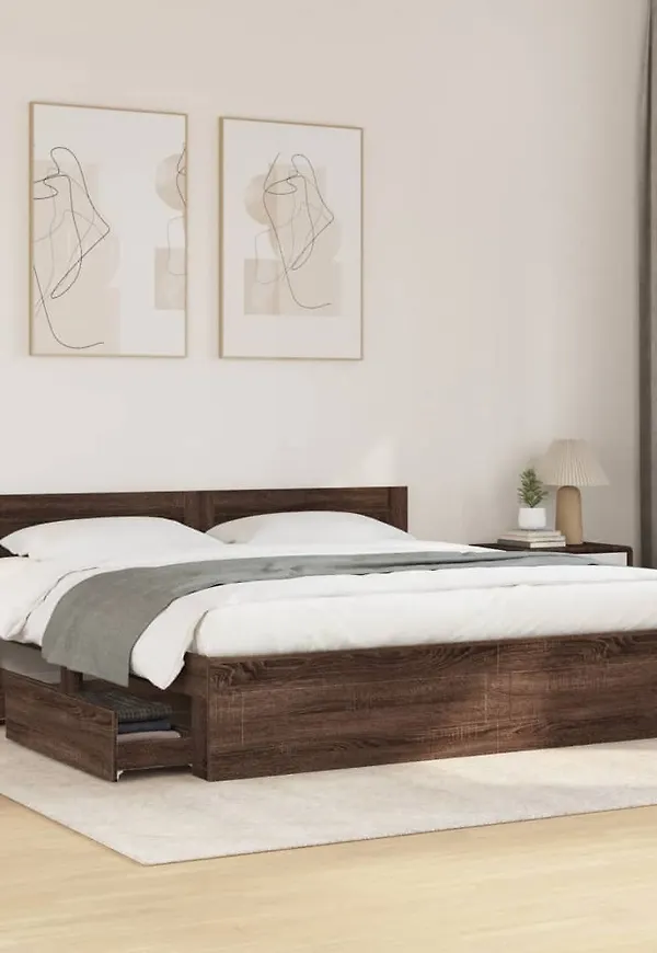 VidaXL säng i ek som passar perfekt till våren 2025!