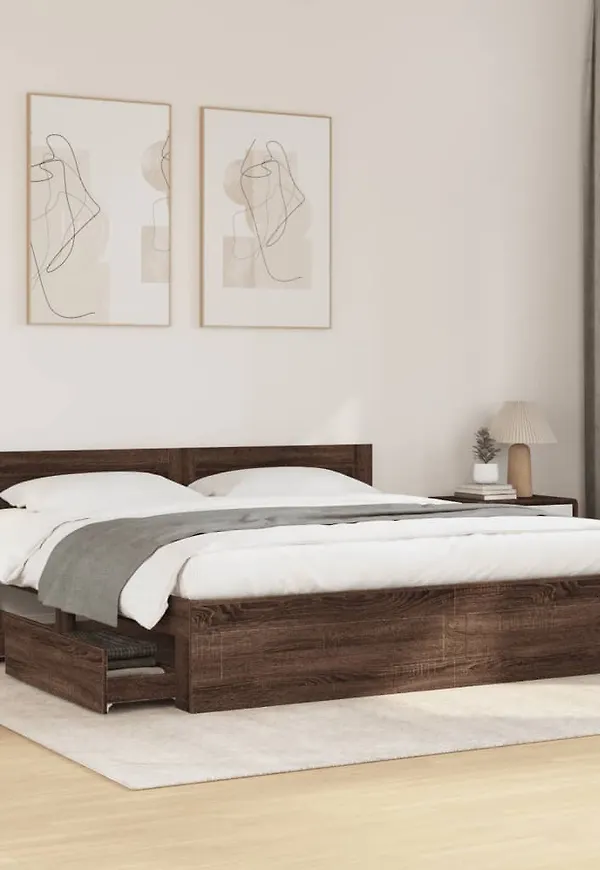 VidaXL säng i ek som passar perfekt till våren 2025!