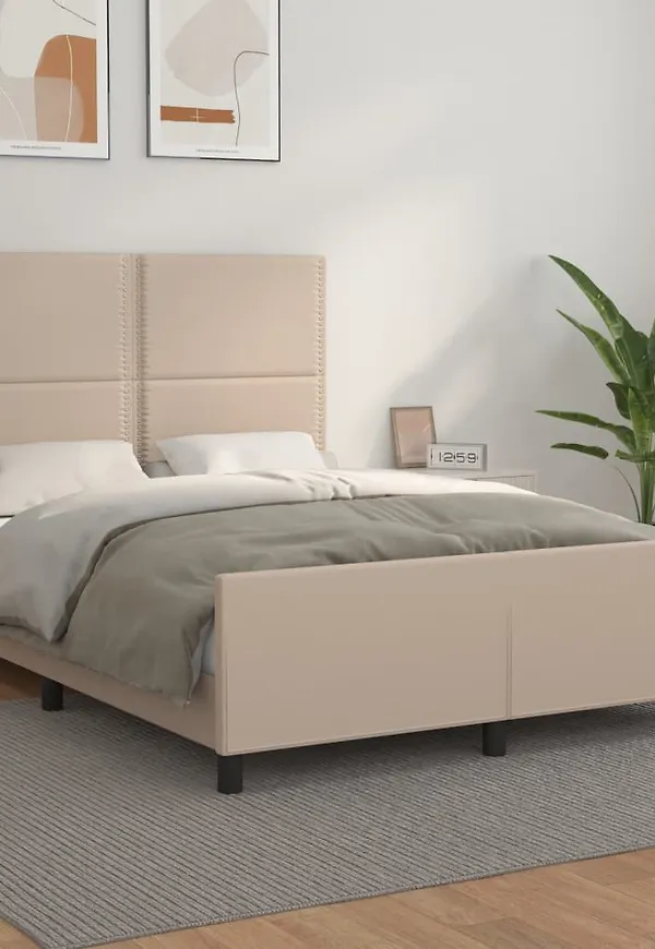 Moderiktig brun bomullssäng 2025 från vidaXL.