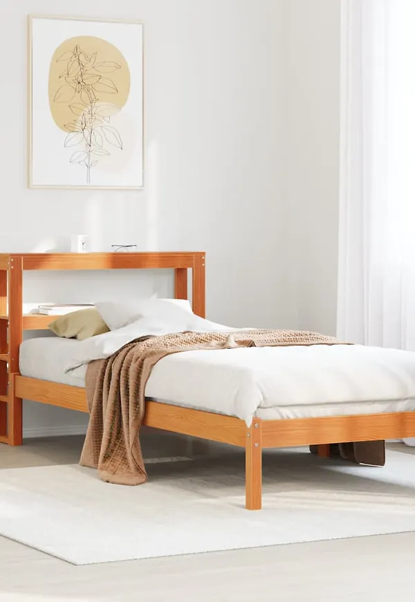 Mysig brun sängram 2025 från vidaXL.