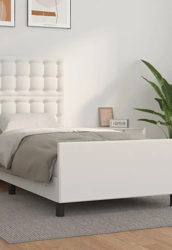 Stilren säng i bomull från vidaXL.