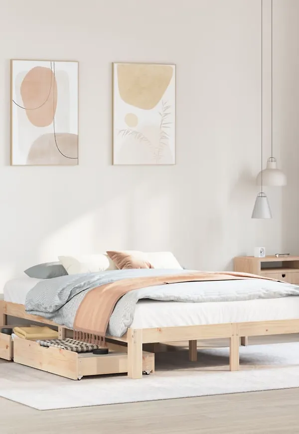 Trendig brun säng 2025 från vidaXL.