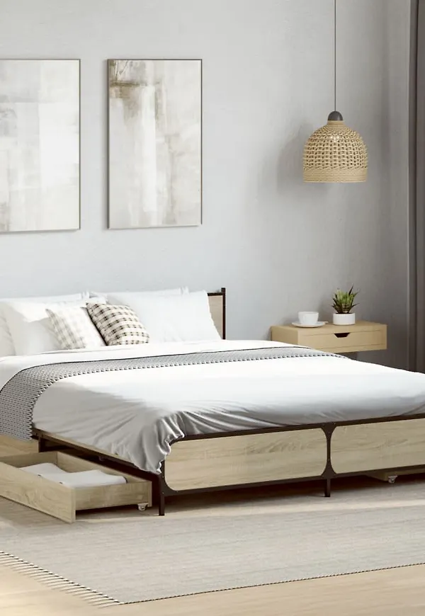 Riktigt trendig Säng som passar bra vid många olika tillfällen.