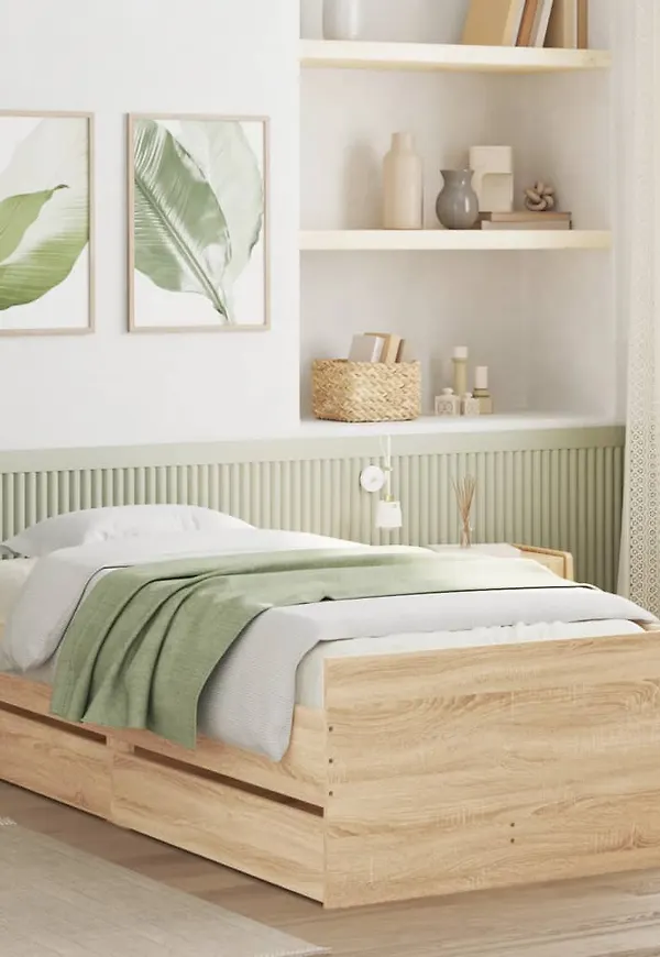 VidaXL säng i ek som passar perfekt till våren 2025!