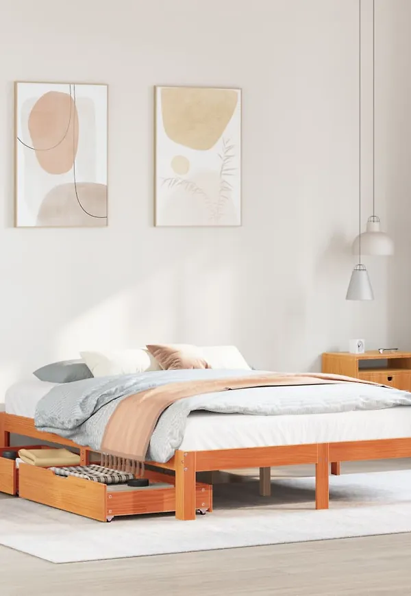 Smickrande brun säng 2025 från vidaXL.