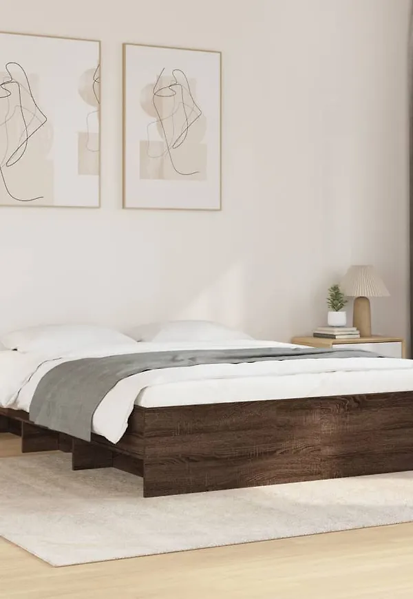 Stilriktig säng i brunt från vidaXL.