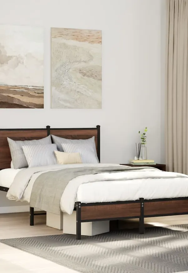 Fantastiskt snygg ekram i brunt från vidaXL.