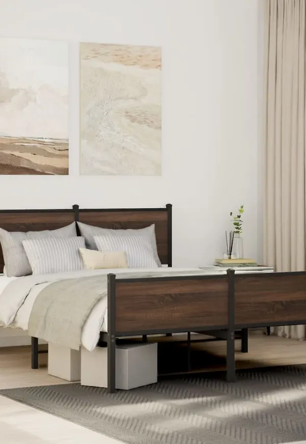 Stilriktig ekram i brunt från vidaXL.