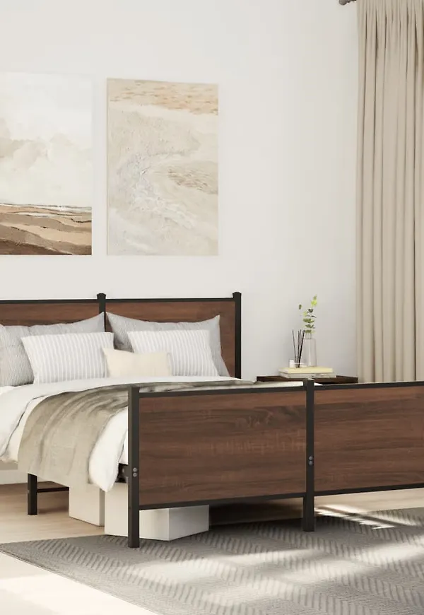 Komfortabel brun sängram 2025 från vidaXL.