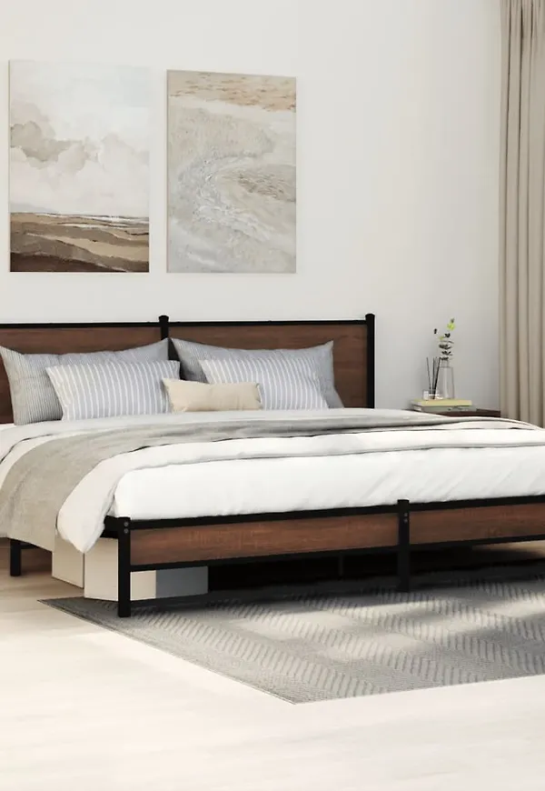 Fantastiskt snygg ekram i brunt från vidaXL.