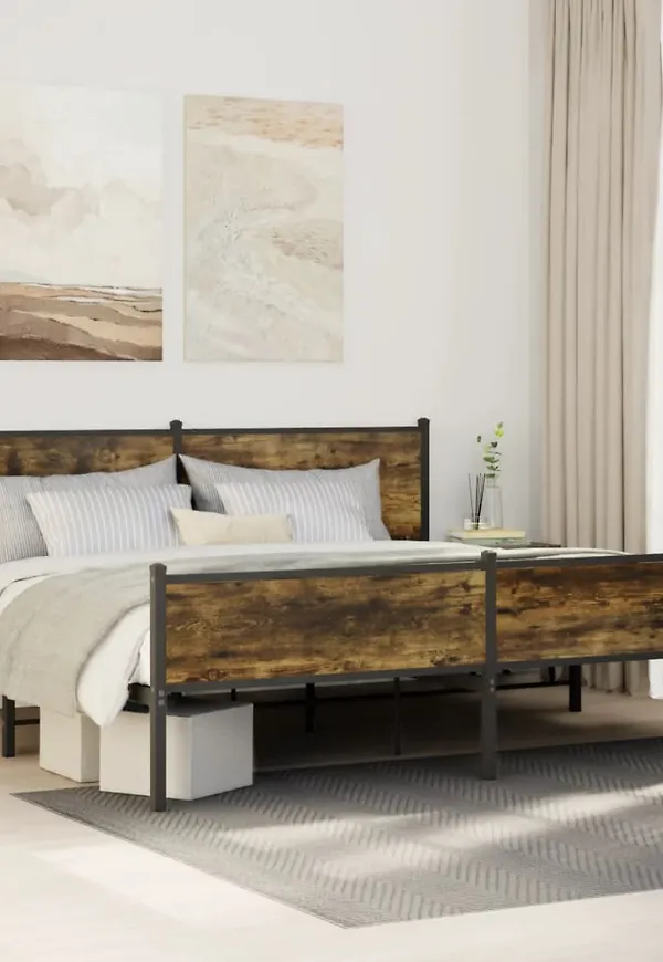 Brun vidaXL-ram i trendig modell.