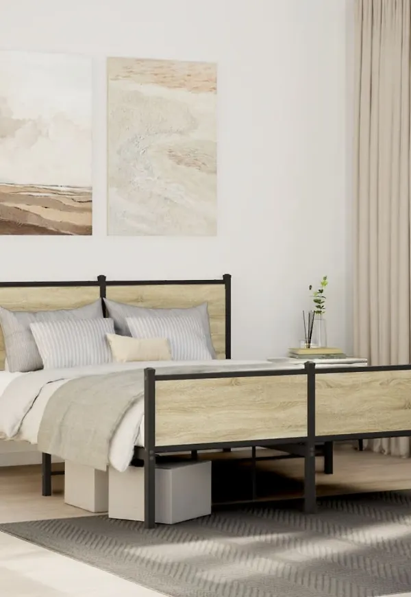 Smickrande ekram i brunt från vidaXL.