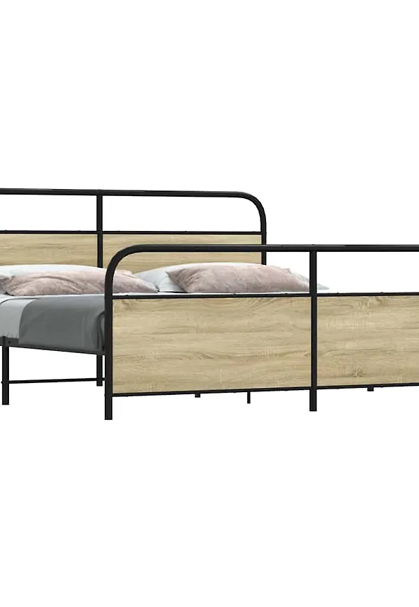 VidaXL säng i ek som passar perfekt till hösten 2025!