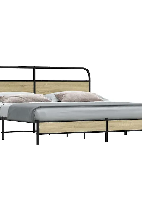 VidaXL säng i ek som passar perfekt till hösten 2025!