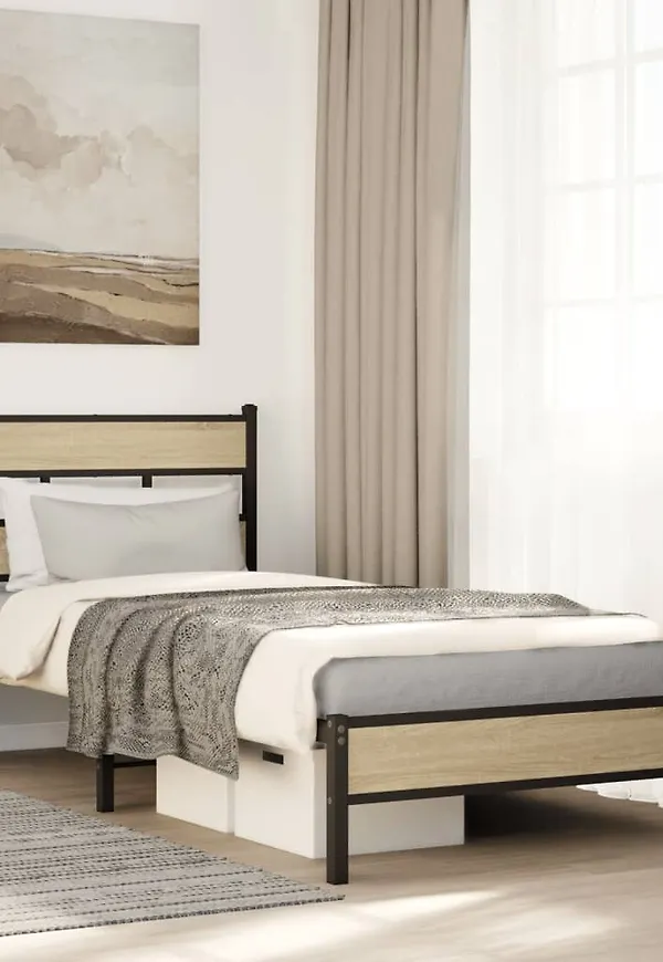 VidaXL säng i ek som passar perfekt till våren 2025!