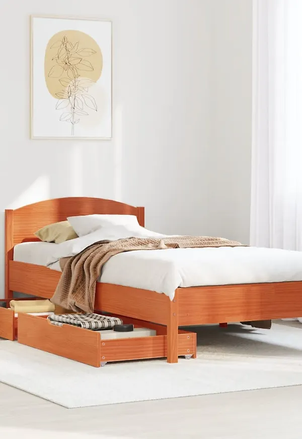 Jättefin brun säng 2025 från vidaXL.