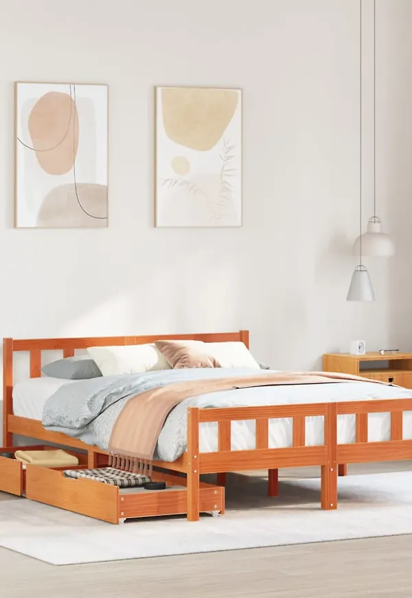 Snygg brun säng 2025 från vidaXL.