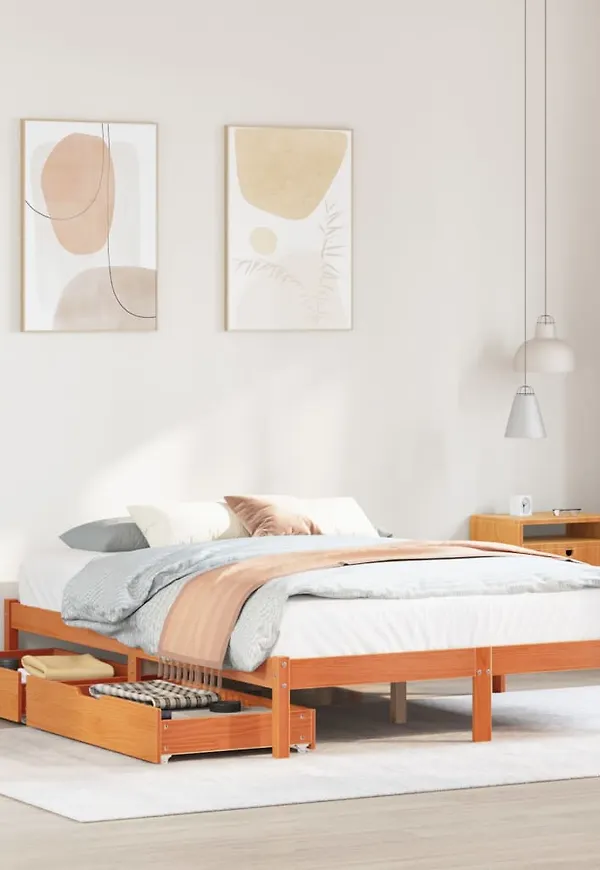 Superfin extrasäng i brunt från vidaXL.