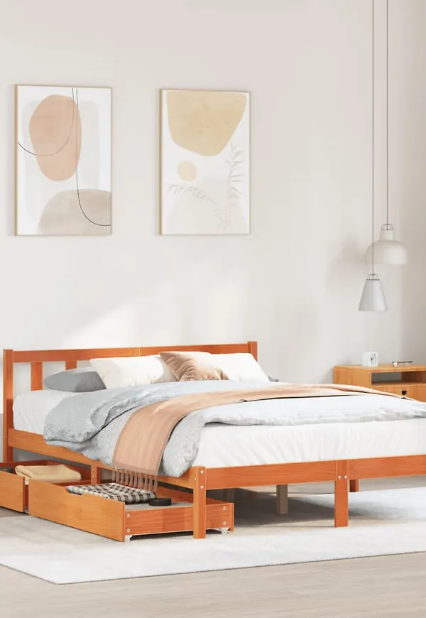 Supersnygg brun säng 2025 från vidaXL.