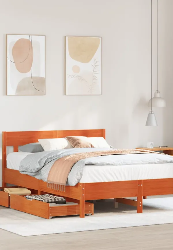 Otroligt snygg extrasäng i brunt från vidaXL.