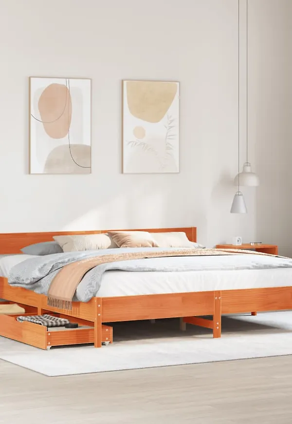 Söt brun extrasäng 2025 från vidaXL.