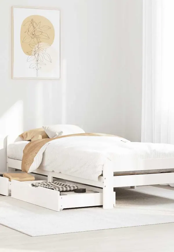 Vit vidaXL-extrasäng i exklusiv modell.