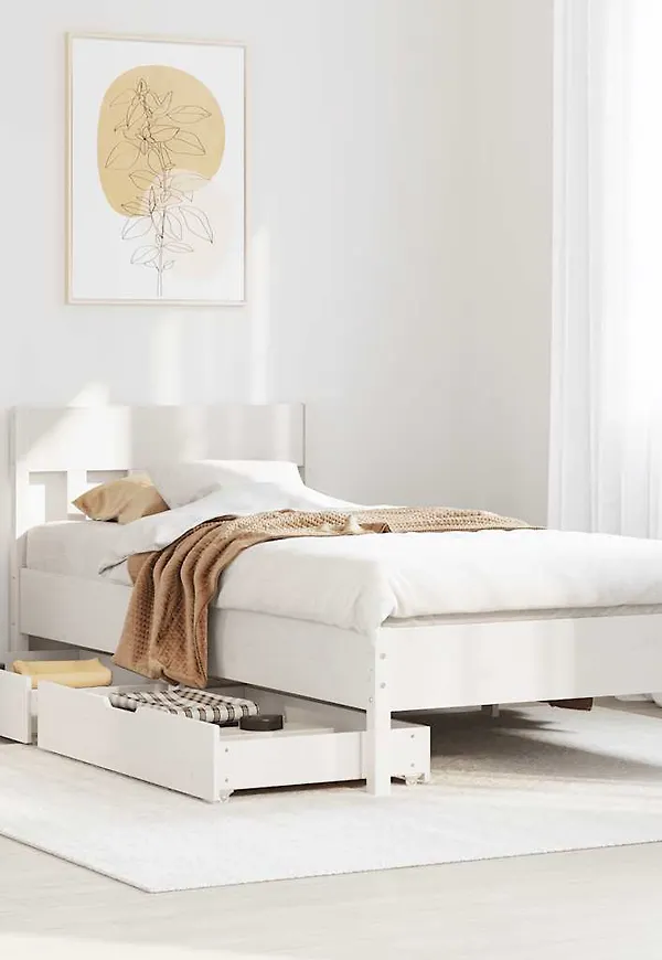 Moderiktig vit säng 2025 från vidaXL.