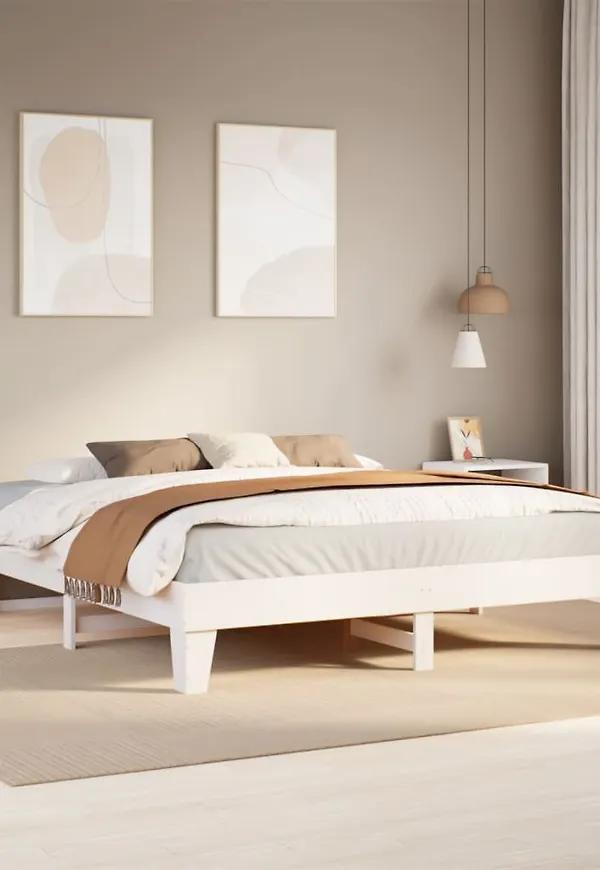 Fantastiskt snygg vit säng 2025 från vidaXL.