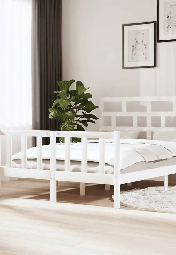 Vit vidaXL-ramar i cool modell.