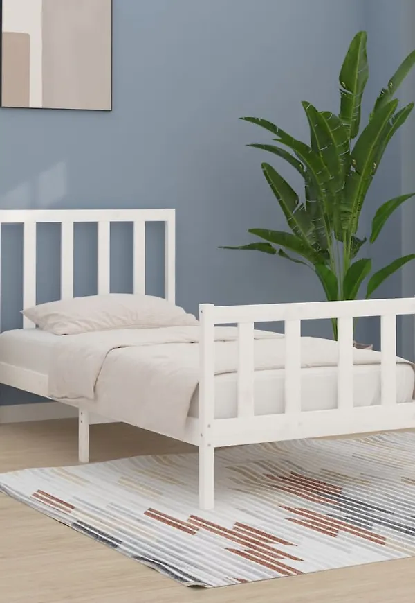 Vit vidaXL-träram i jättefin modell.