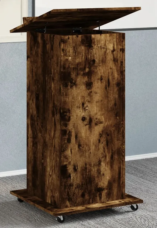 Superfin brun sängbord i ek 2025 från vidaXL.