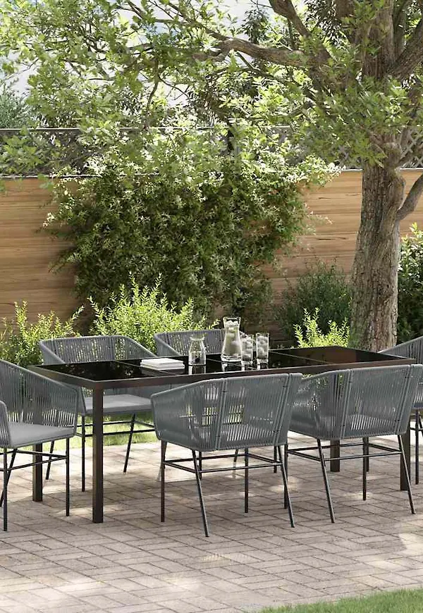 Klassisk utemöbel i grått från vidaXL.