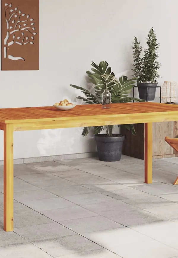 Brun vidaXL-matbord i söt modell.