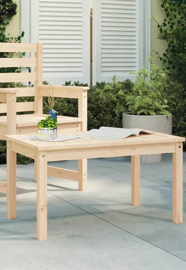 Brun vidaXL-utebord i mysig modell.