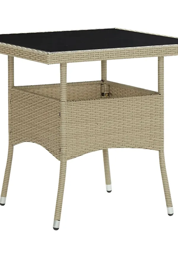 Modern matbord i beiget från vidaXL.