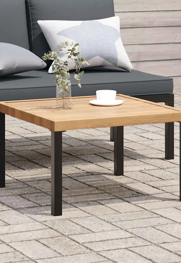 Svart vidaXL-utebord i vacker modell.